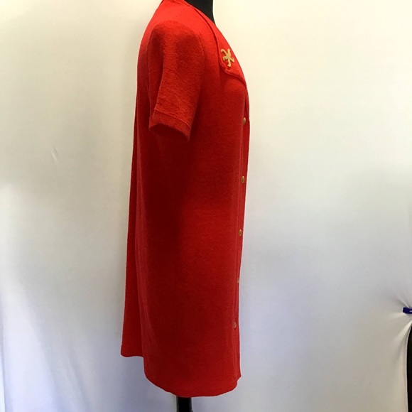 Vintage-Short Sleeved Nautical Cardigan/Dress - Picture 3 of 10